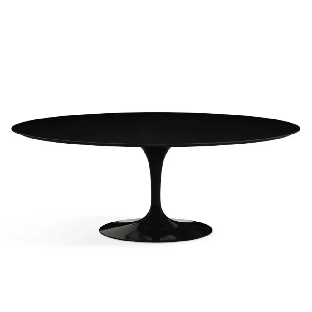Tavoli Fissi^Knoll Saarinen Tulip Table | Tavolo Da Pranzo Ovale | Laminato Nero