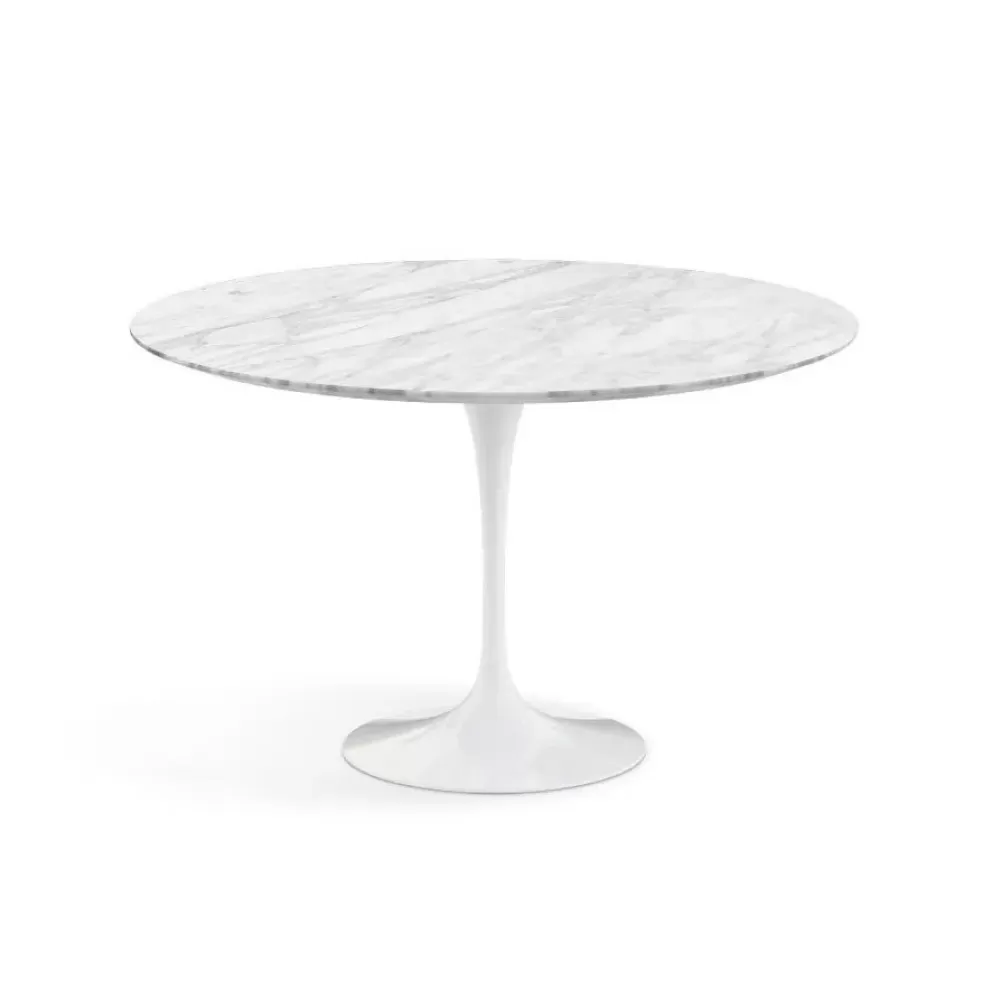 Tavoli Fissi^Knoll Saarinen Tulip Table | Tavolo Rotondo | Marmo Statuarietto Opaco