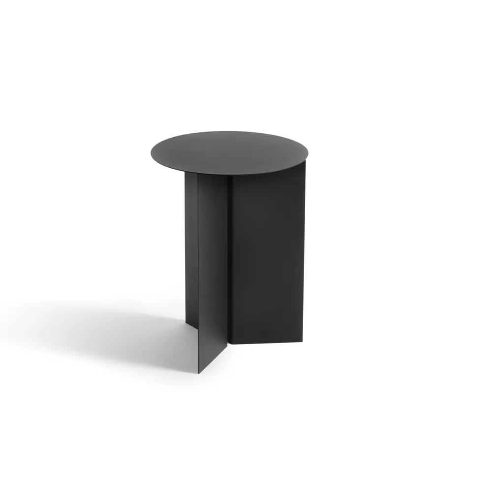 Tavolini^HAY Slit Table Round High | Tavolino Rotondo Alto | Nero