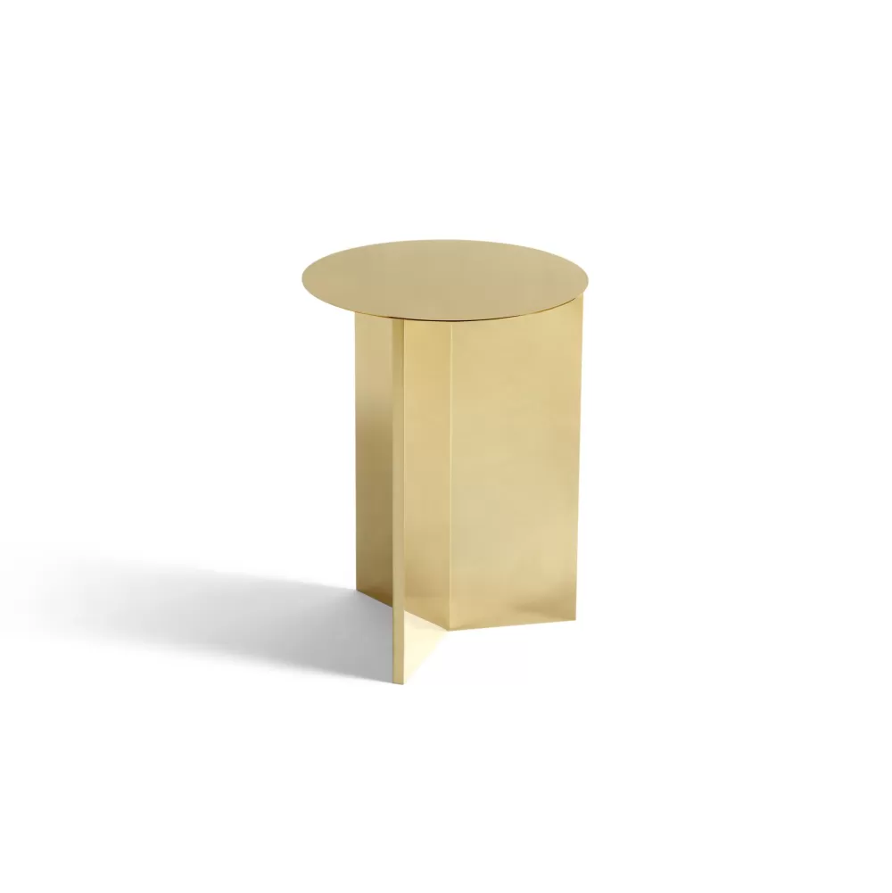 Tavolini^HAY Slit Table Round High | Tavolino Rotondo Alto | Ottone