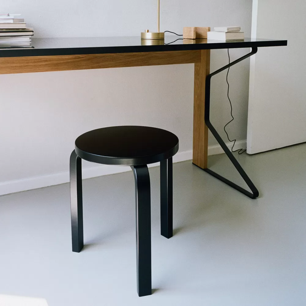Sgabelli^Artek Stool 60 | Sgabello - Betulla Nero