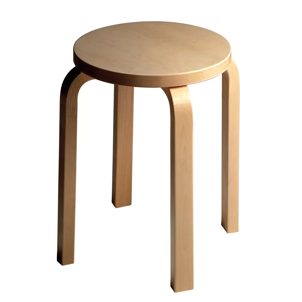 Sgabelli^Artek Stool E60 | Sgabello - Betulla Laccato