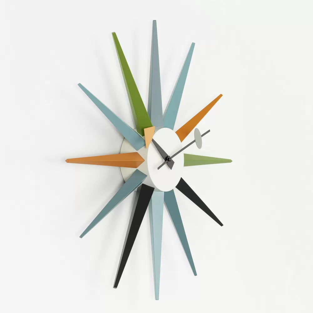 Orologi^Vitra Sunburst Clock | Orologio Da Parete | Multicolore