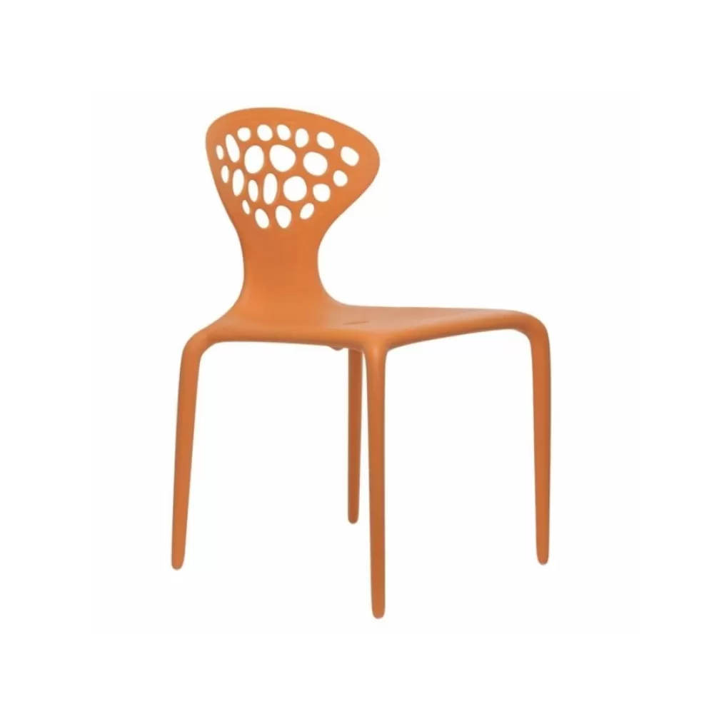 Sedie^Moroso Supernatural Chair | Sedia Per Esterni | Arancione-Schienale Forato