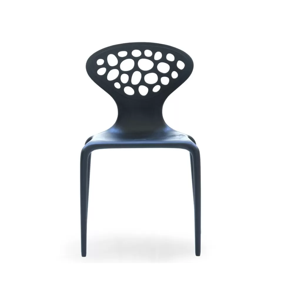 Sedie^Moroso Supernatural Chair | Sedia Per Esterni | Nero-Schienale Forato