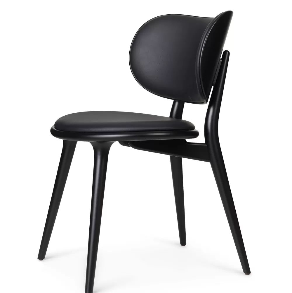 Sedie^Mater The Dining Chair | Sedia | Faggio - Pelle Nera