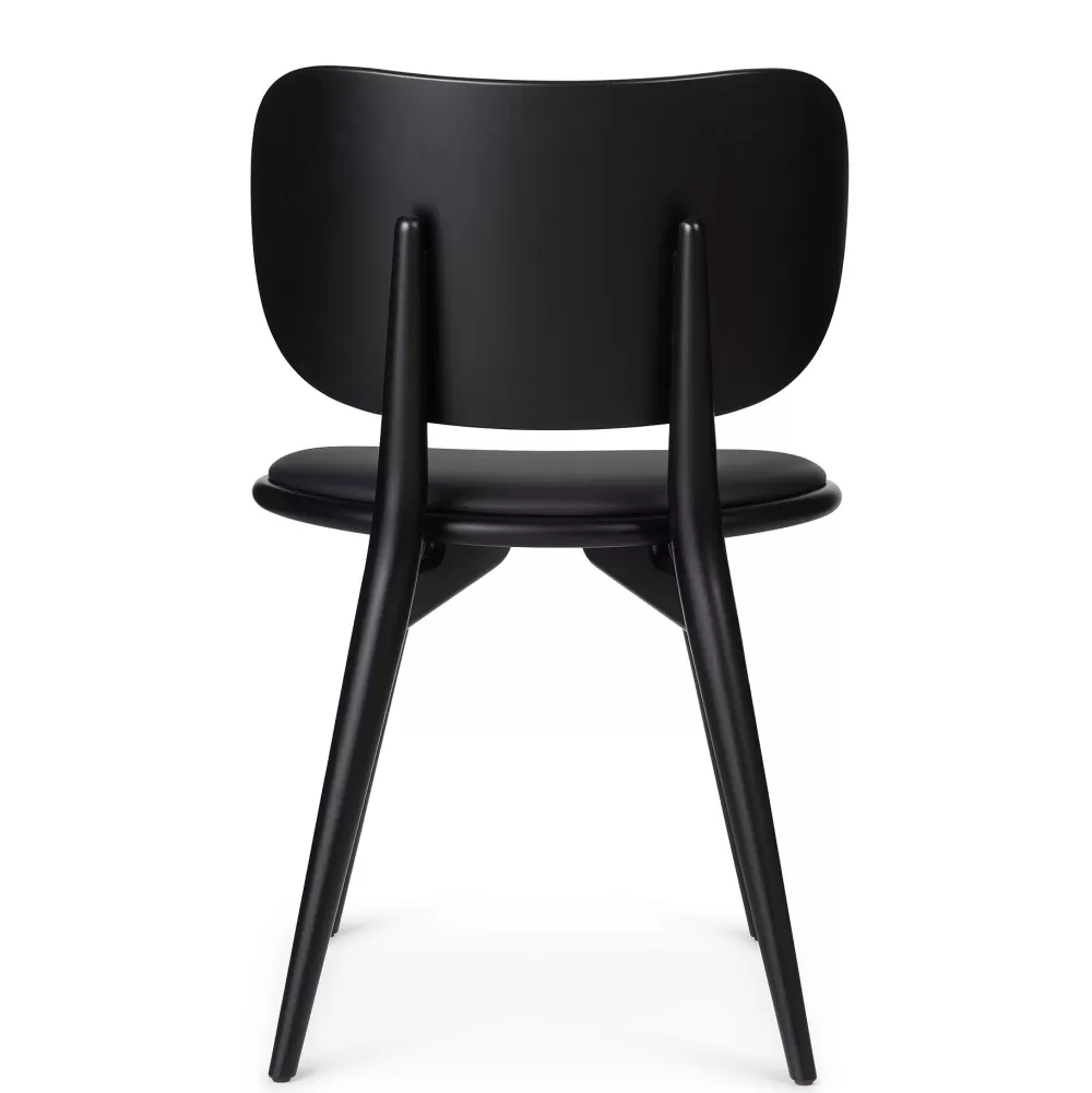 Sedie^Mater The Dining Chair | Sedia | Faggio - Pelle Nera