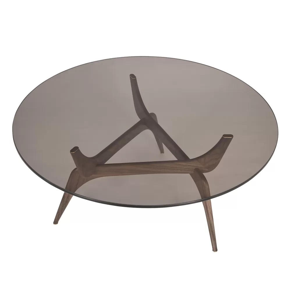 Tavolini^Brdr. Krüger Triiio Coffee Table | Tavolino | Noce-Vetro