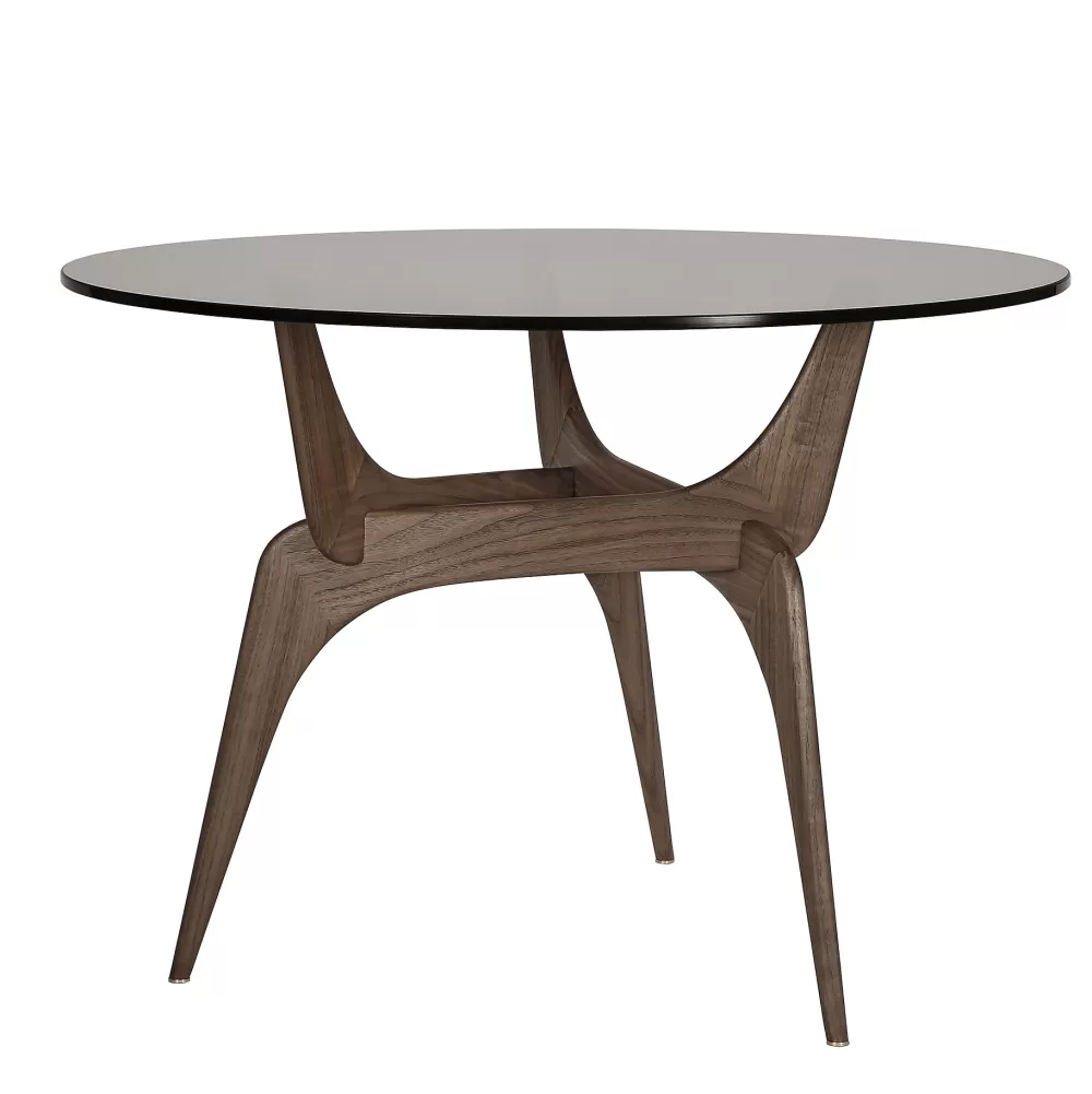Tavoli Fissi^Brdr. Krüger Triiio Dining Table | Tavolo Da Pranzo | Noce-Vetro