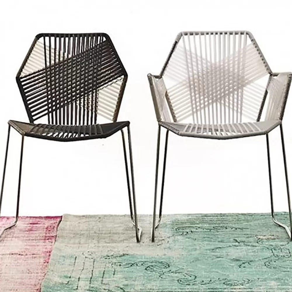 Sedie Per Esterni^Moroso Tropicalia Chair | Sedia Per Esterni | Nero-Quarzo Nero