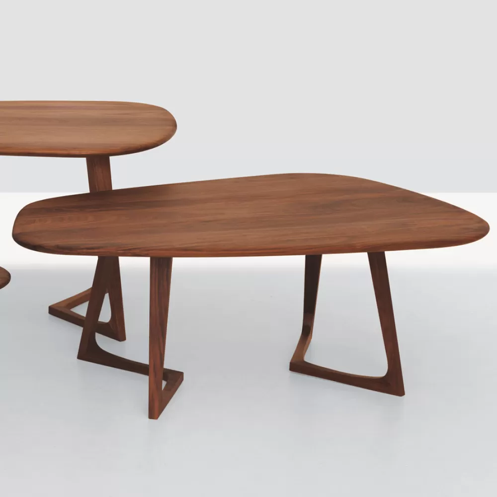 Tavolini^Zeitraum Twist Stone L | Tavolo Da Caffe | Noce Americano