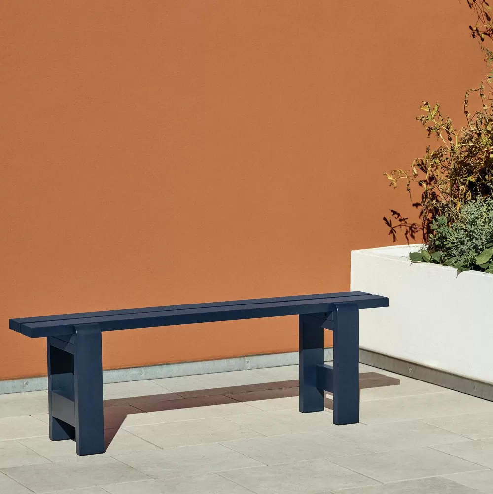 Sedie Per Esterni^HAY Weekday Bench | Panca | Blu Acciaio