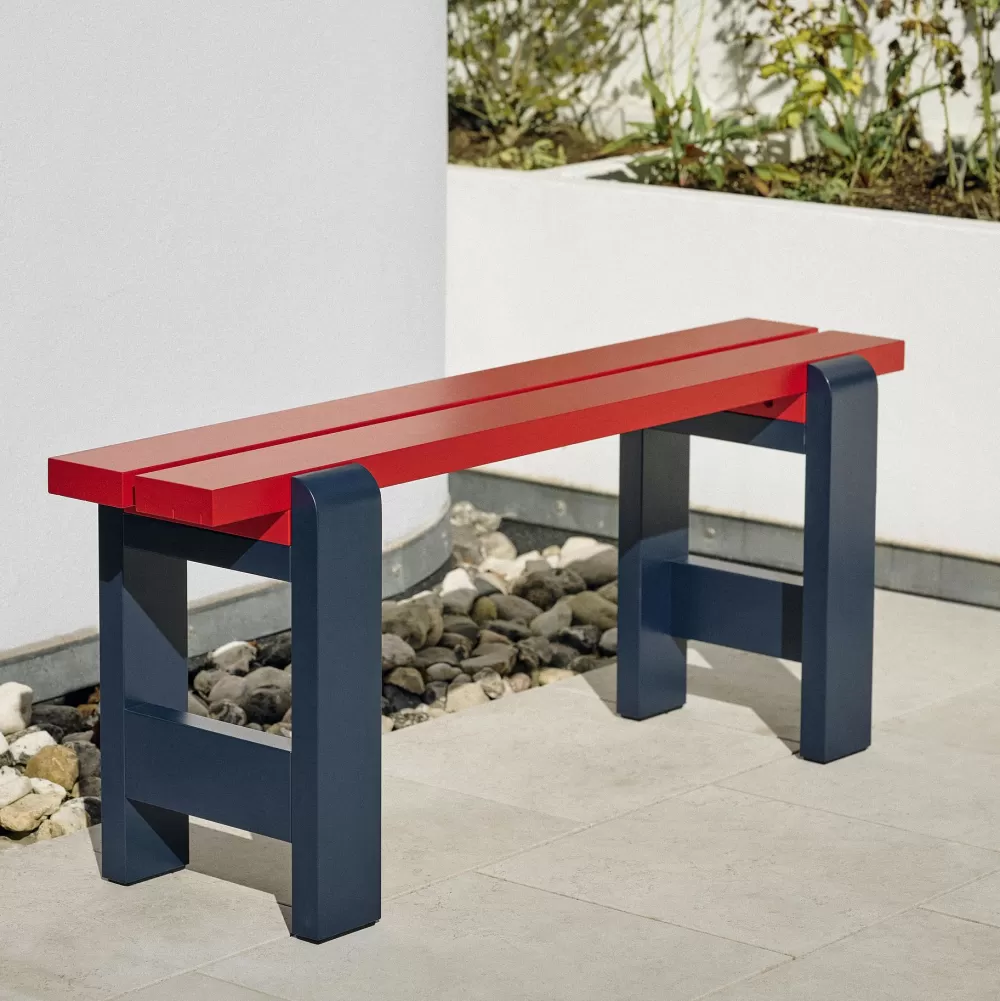 Sedie Per Esterni^HAY Weekday Bench Duo | Panca | Blu-Rossa